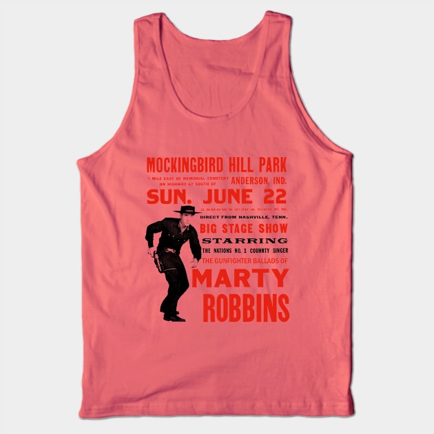 Marty Robbins Concert Poster Tank Top by malamaya